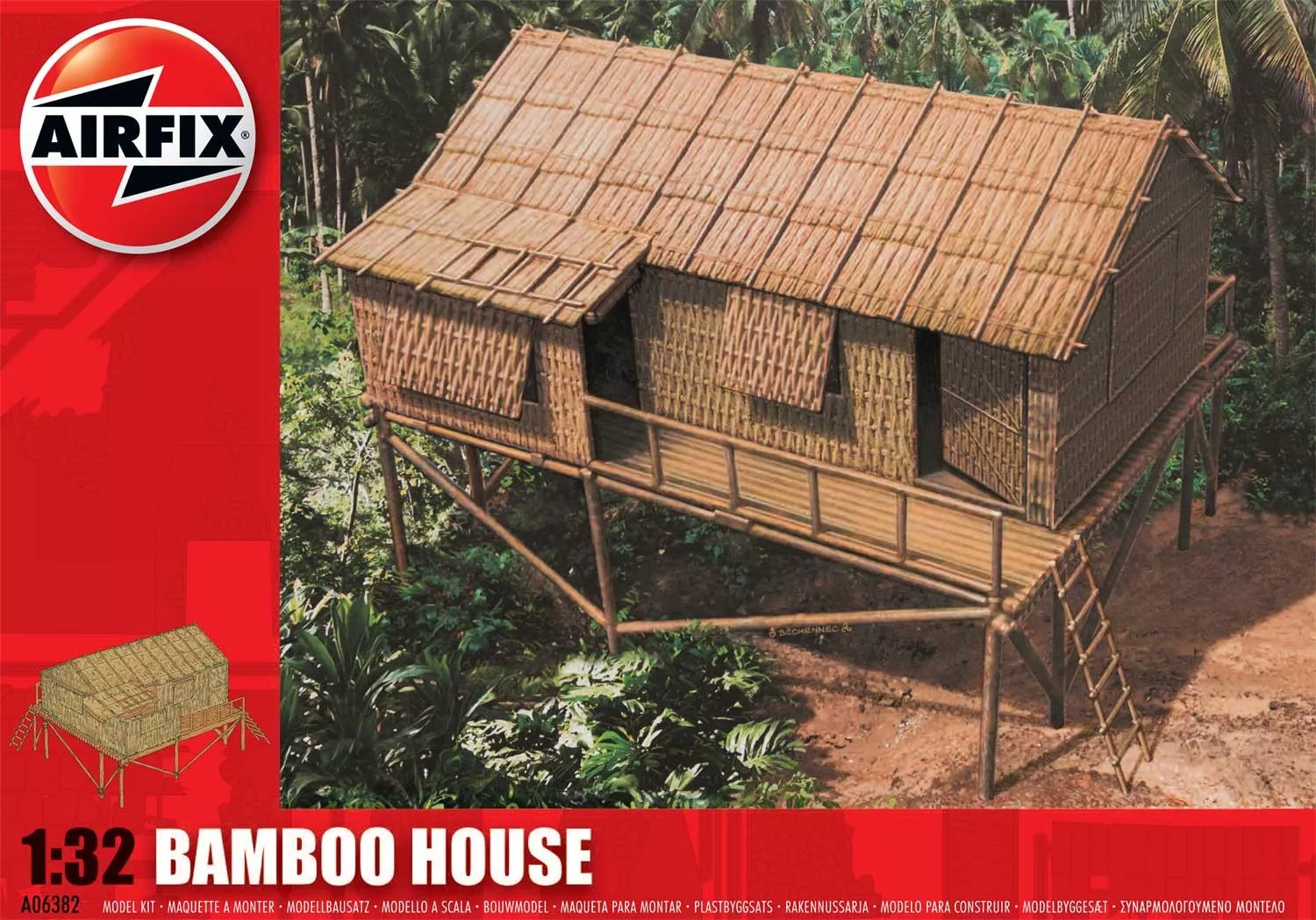 Airfix - Bamboo House épület makett 